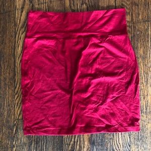 Red Stretchy Skirt